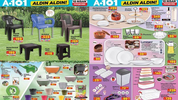 A101 AKTÜEL İNDİRİM KATALOĞU 10 NİSAN || A101 Aldın Aldın broşürü ile Perşembe günü neler geliyor? Berjer, beşik ve dolap takımı, bahçe bakım ürünleri A101’de olacak!