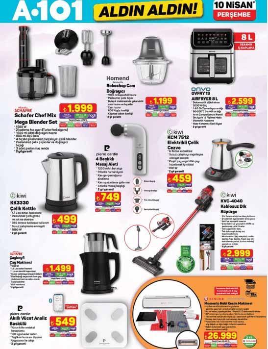 A101'de Bu Hafta: 12 Nisan 2025 Aktüel Kataloğu || Hobi Kesim Makinesi, Airfryer ve Bebek Ürünleri Sizi Bekliyor!