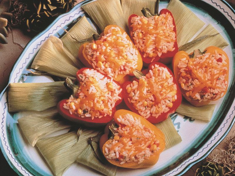 American-Style Chili Stuffed Peppers Recipe