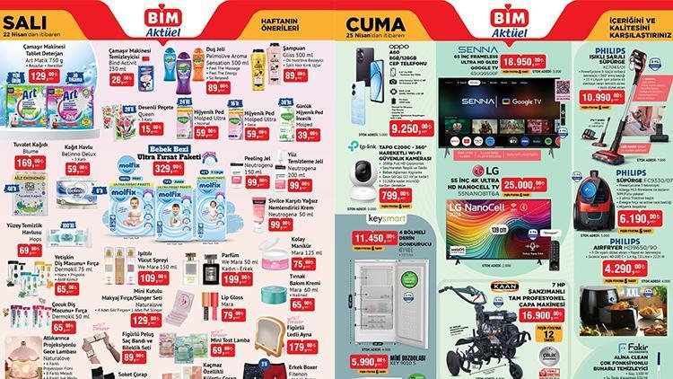 BİM Aktüel Ürünler Kataloğu: 22-25 Nisan 2025