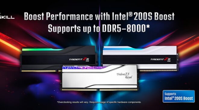 G.SKILL宣布DDR5内存套件兼容列表，支持Intel 200S Boost功能