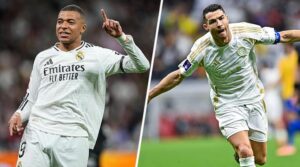 Kylian Mbappe matches Cristiano Ronaldo's debut season goal record at