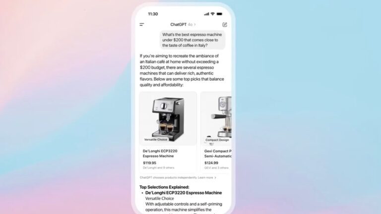OpenAI erweitert ChatGPT um neue Shopping-Funktion