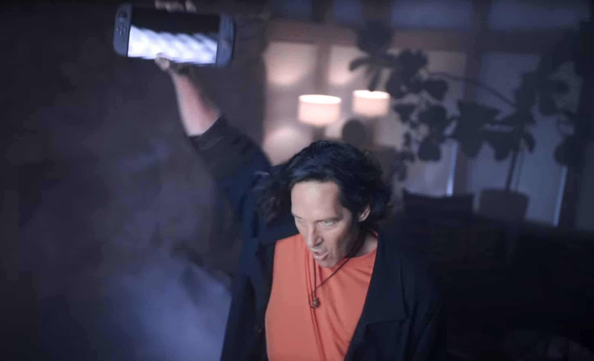 Watch Paul Rudd charm audiences in the new Nintendo Switch