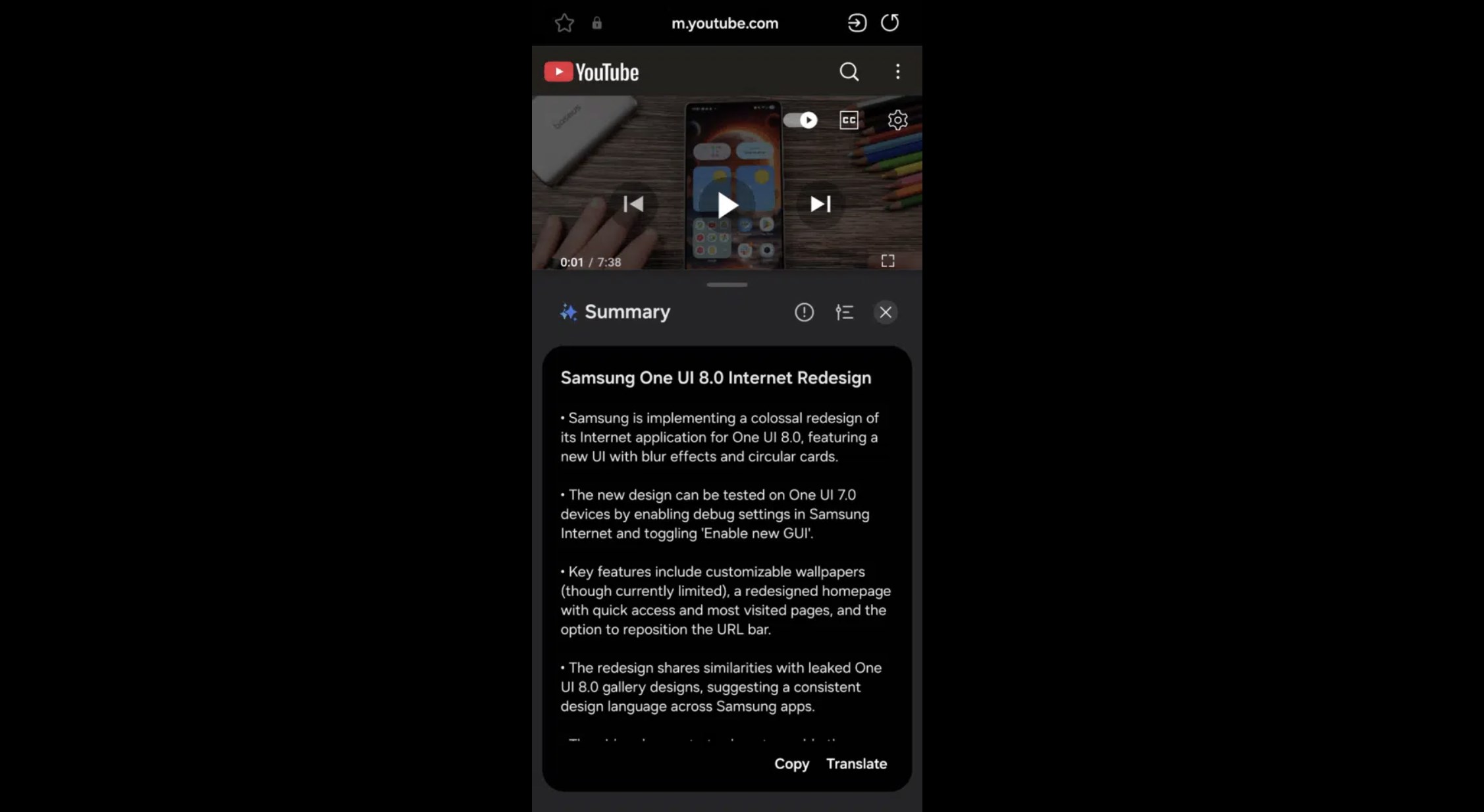 Introducing AI-Driven Video Summarization in One UI 8
