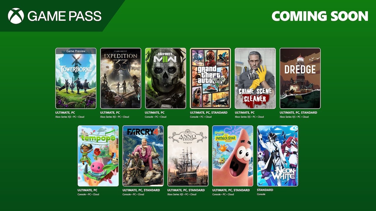 Xbox Game Pass April 2025: Second Wave of Exciting Titles Announced