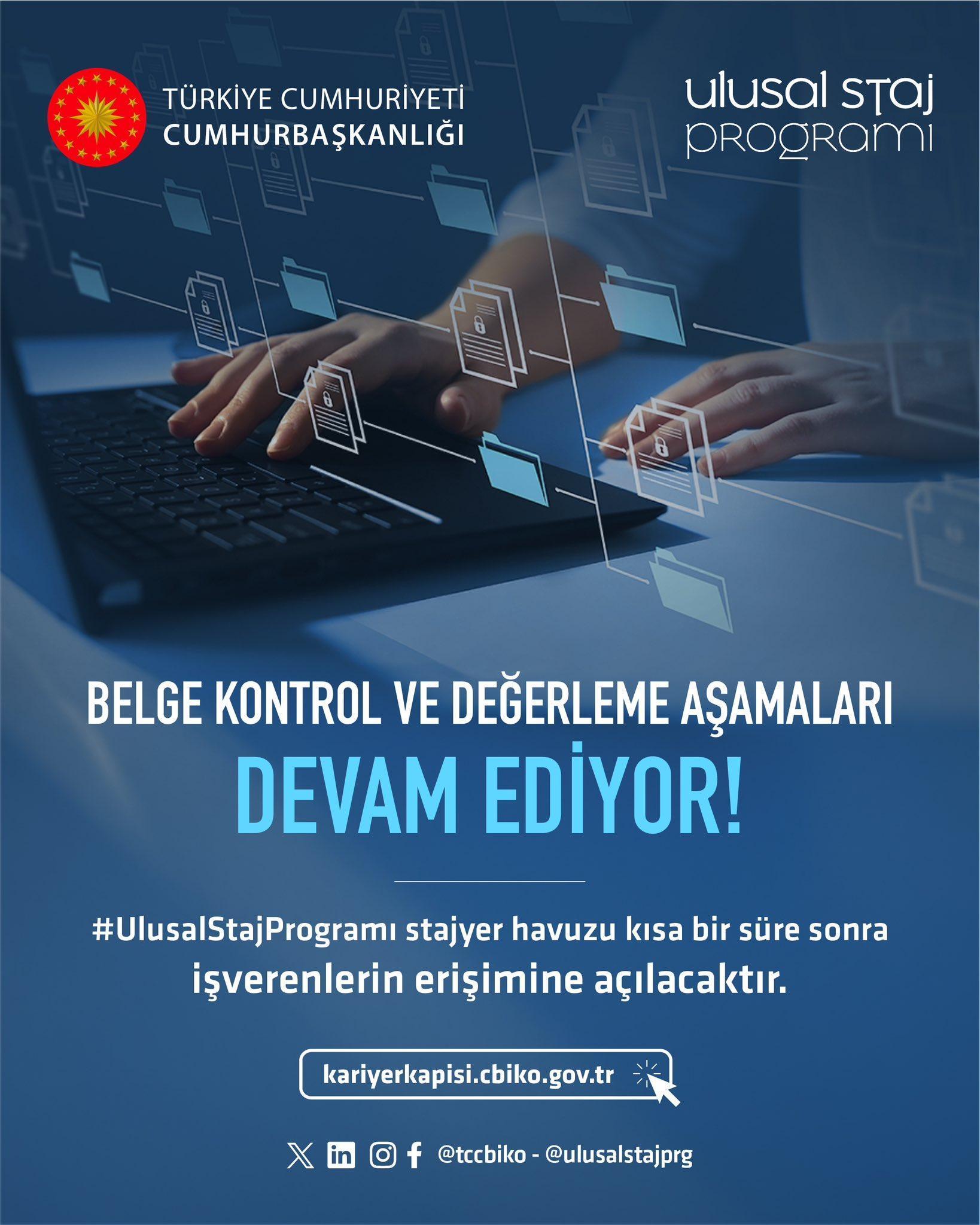BAŞVURU SONUÇLARI İLE İLGİLİ AÇIKLAMA