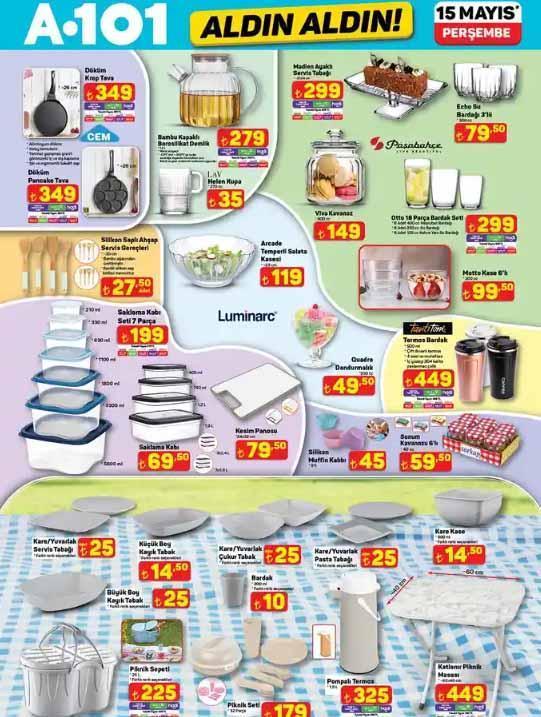 A101 15 Mayıs 2025 Aktüel Ürünler ve İndirimler