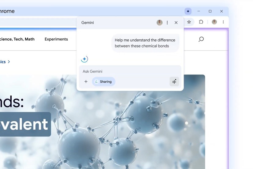 Google Integrates Gemini AI into Chrome Browser