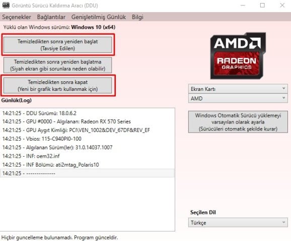 Uninstalling Drivers