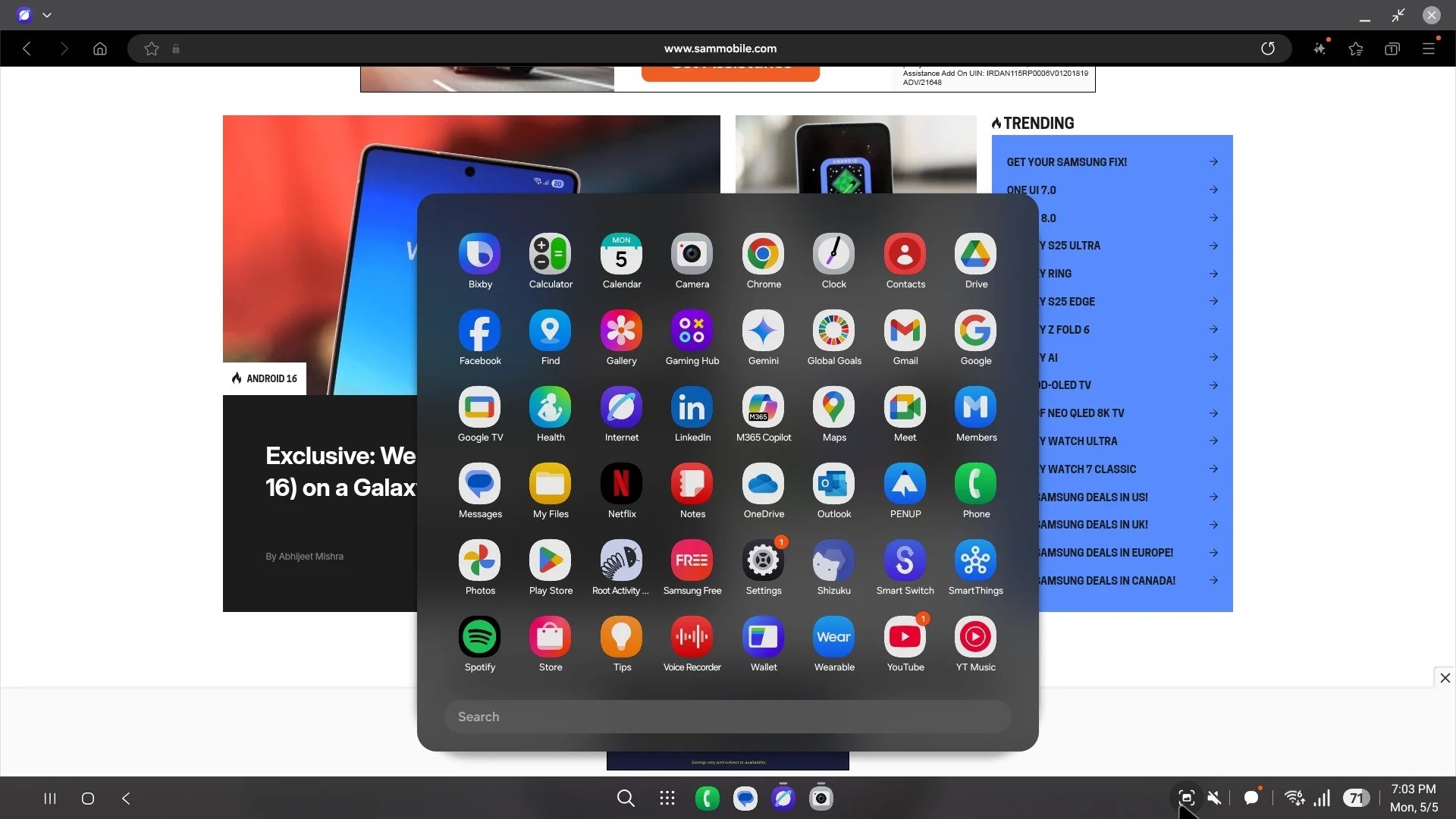 Revamped Samsung DeX Experience