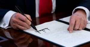 Explore the growth of executive power during Trump's second term,