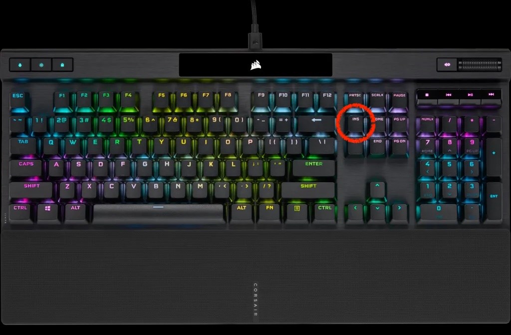 Locating the Insert Key on Your Keyboard