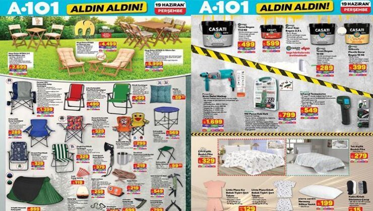 A101 19 Haziran 2025 Aktüel Kataloğu: Bahçe Mobilyası, Koltuk ve Elektronik Ürünlerde Özel Fırsatlar!
