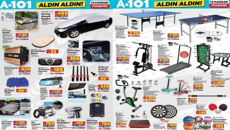 A101 Aktüel Ürünler Kataloğu – 12 Haziran 2025