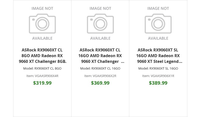 Expected Pricing of Radeon RX 9060 XT