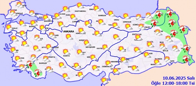 YARIN (10 HAZİRAN) HAVA NASIL OLACAK?
