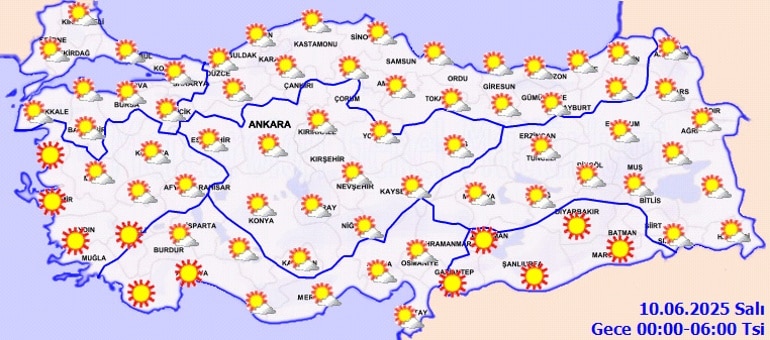 YARIN (10 HAZİRAN) HAVA NASIL OLACAK?