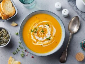 Discover the warmth of our seasoned carrot soup recipe, a