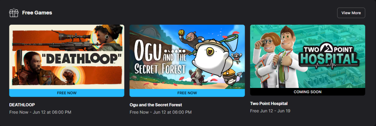 This Week's Free Games from Epic Games Store