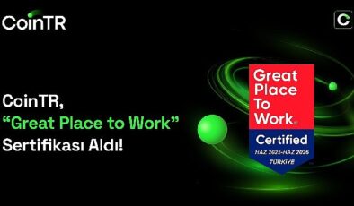 CoinTR, Great Place to Work Sertifikası Aldı