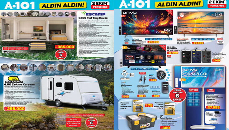 A101 Aktüel Ürünler Kataloğu – 2 Ekim 2025