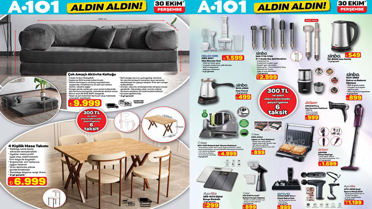 A101 30 Ekim 2025 Aktüel Ürünler Kataloğu