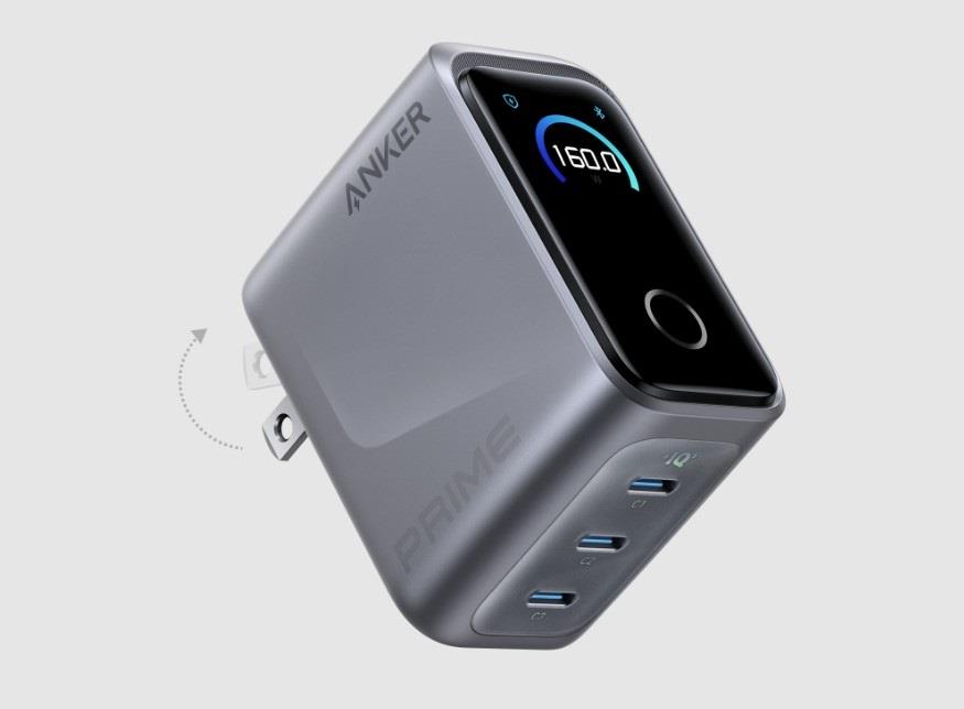 Anker Prime 160W GaN Charger Arrives in Europe with Compact Power and Smart Controls