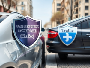 Kasko ve trafik sigortası farklarını, kapsamlarını, tazminat süreçlerini ve dijital