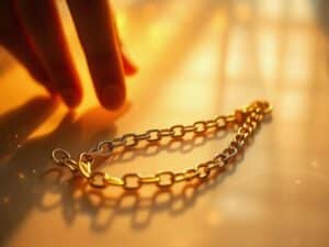 Rüyada altın zincir görmek; zenginlik, bağlılık ve güven anlamına gelir.