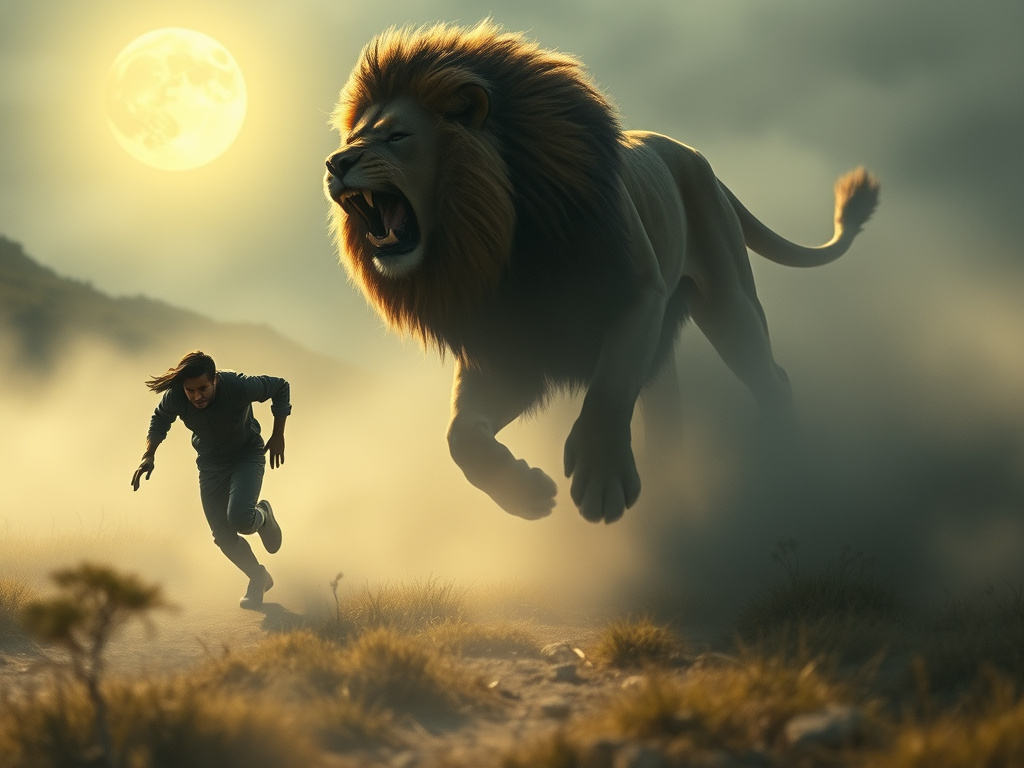 Rüyada Aslan Kovalaması ve Anlamı