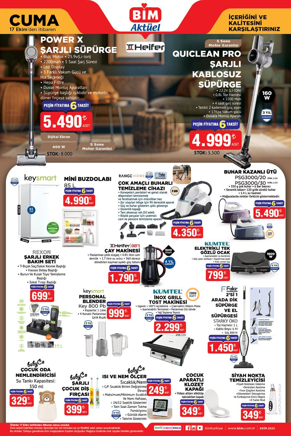 YAYIMLANDI! BİM 14-17 EKİM KATALOĞU 2025 🛒📌- İNDİRİMLİ ÜRÜNLER AFİŞİ || Bim'de bu hafta neler var? Bim aktüel broşürü H;ndiba Kahvesi, X Şarjlı Süpürge 5.490 TL, Araç İçi Telefon Tutucu 110 TL, Eğitici Köpekçik 1.290 TL'den raflara geliyor!