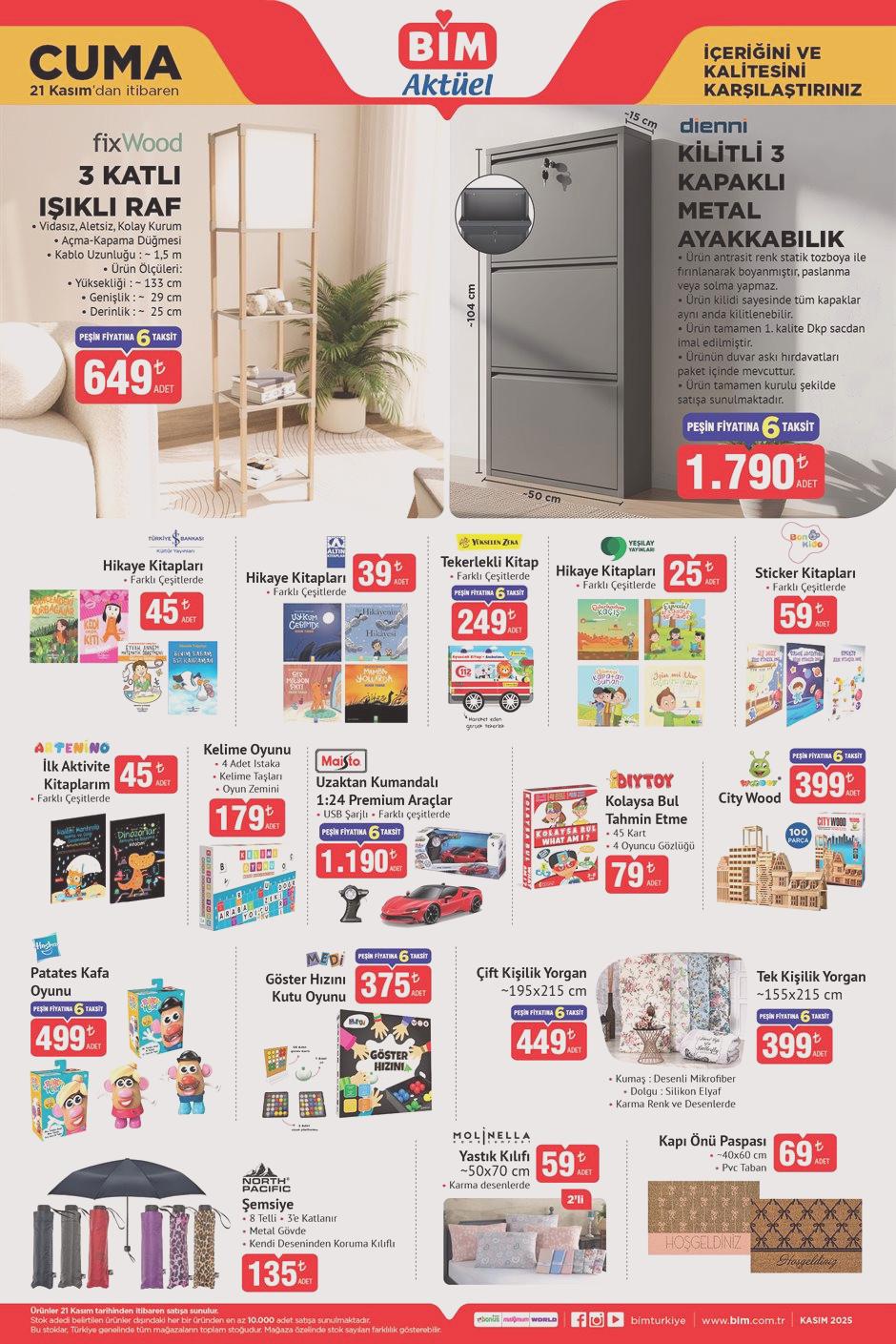 BİM 18-21 Kasım 2025 Aktüel Ürünler Kataloğu: Bu Hafta Öne Çıkan İndirimler ve Yeni Fırsatlar