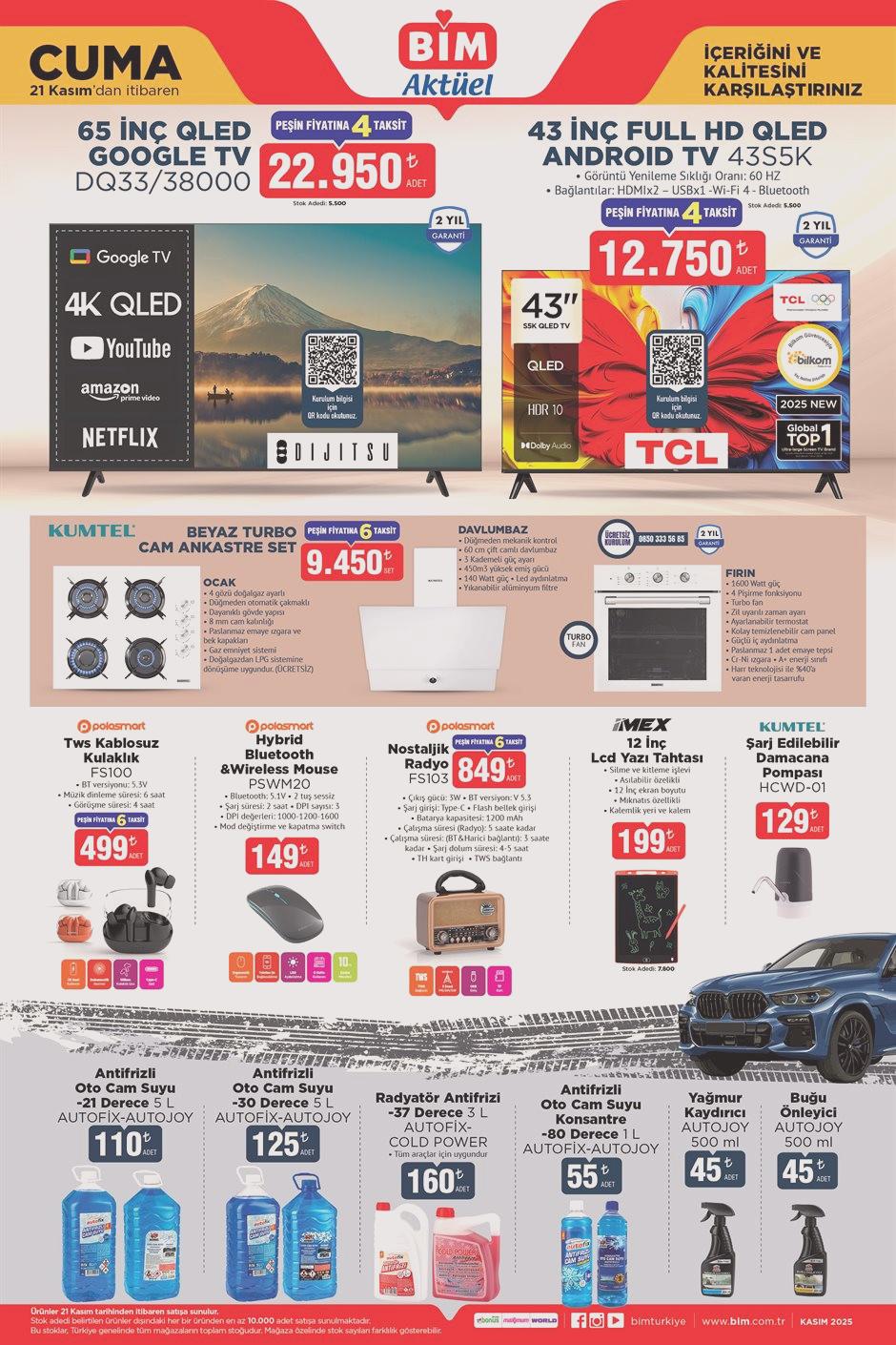BİM 18-21 Kasım 2025 Aktüel Ürünler Kataloğu: Bu Hafta Öne Çıkan İndirimler ve Yeni Fırsatlar