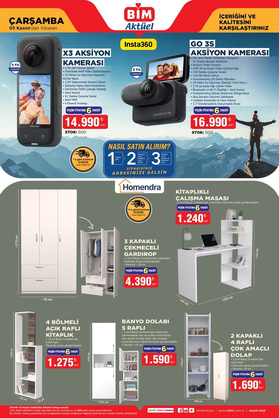 7 Kasım 2025 Elektronik ve Ev Ürünleri