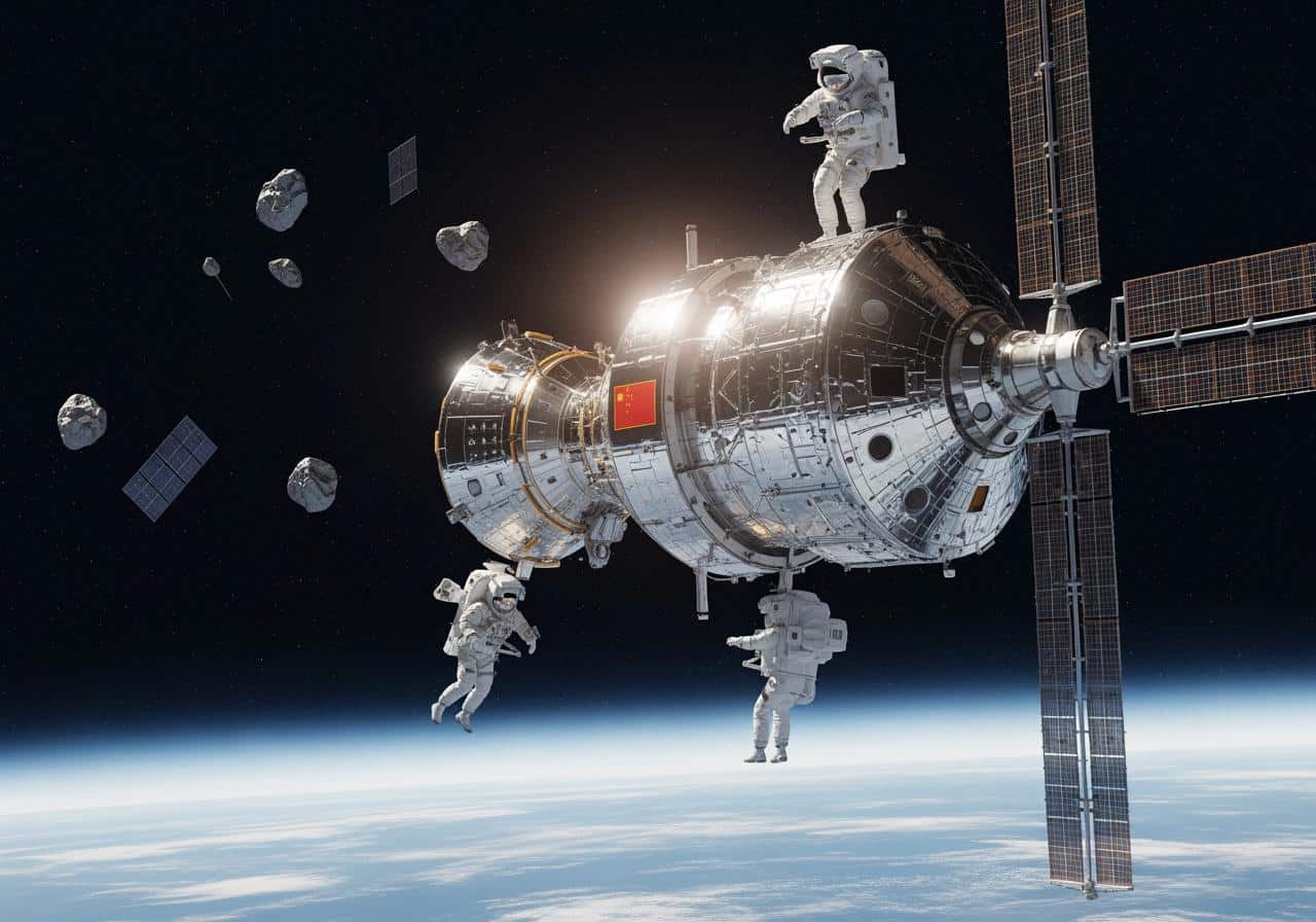 Çin’in Shenzhou-20 Uzay Görevi Uzay Enkazı Tehlikesi Nedeniyle Uzatıldı