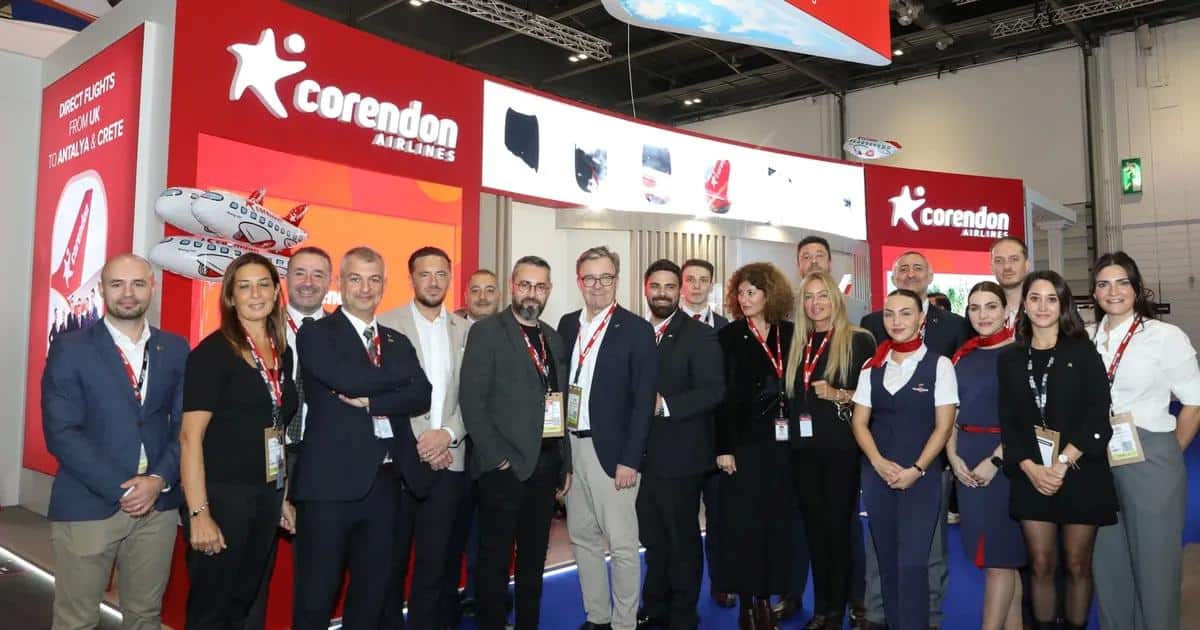 Corendon Airlines Londra’daki World Travel Market Fuarında Yeniliklerini Tanıttı
