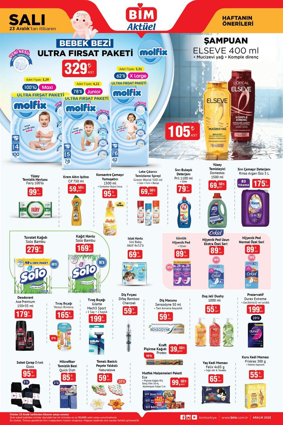 BİM Aktüel 23 Aralık 2025 Ürünleri