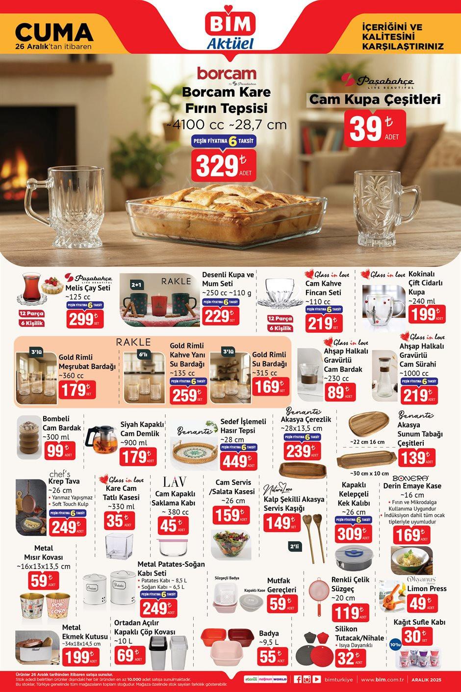 BİM Aktüel 26 Aralık 2025 İndirimli Ürünleri