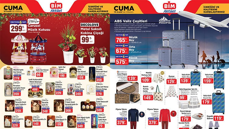 BİM Aktüel Ürünler Kataloğu 16-19 Aralık 2025