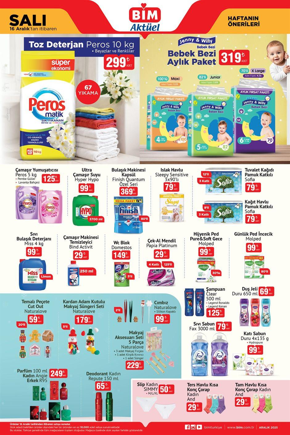 19 Aralık 2025 BİM Aktüel Elektronik ve Ev Dekorasyon Ürünleri