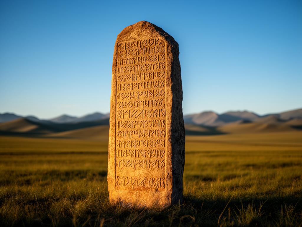 Orhun Yazıtları, 8. yüzyılda Göktürkler tarafından dikilmiş olup, Türk dili
