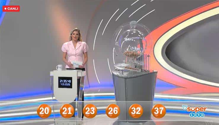 4 Ocak Süper Loto Kazanan Numaralar