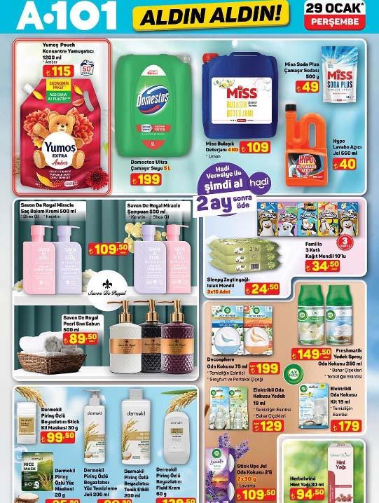 A101 Aldın Aldın kataloğu 29 Ocak 2026 indirimli ürün listesi yayımlandı