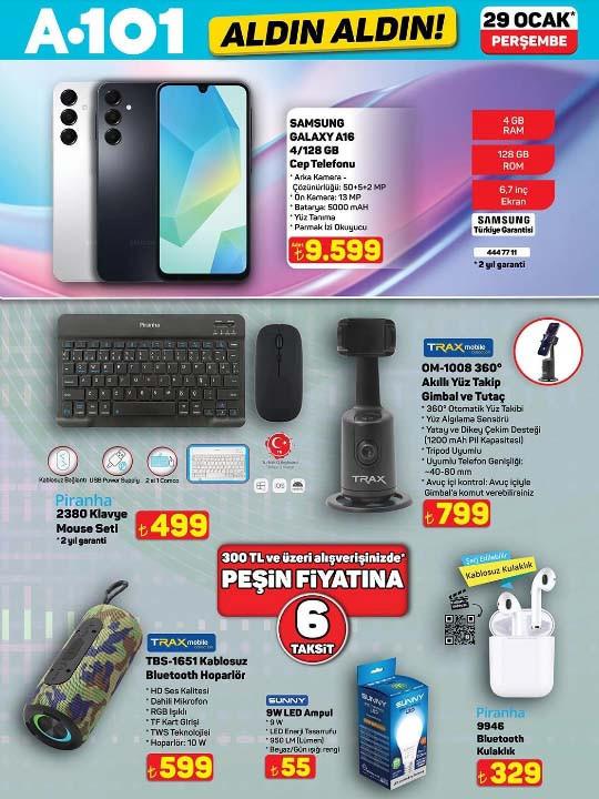 A101 Aldın Aldın kataloğu 29 Ocak 2026 indirim fırsatlarıyla geliyor