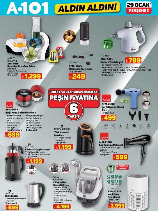 A101 Aldın Aldın kataloğu 29 Ocak 2026 indirim fırsatlarıyla geliyor