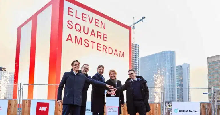 Amsterdam’ın En Yüksek Konut Kulesi Eleven Square Yükseliyor
