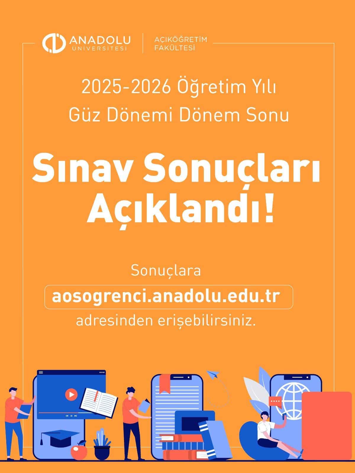 AÖF Sınav Sonuçları Açıklandı