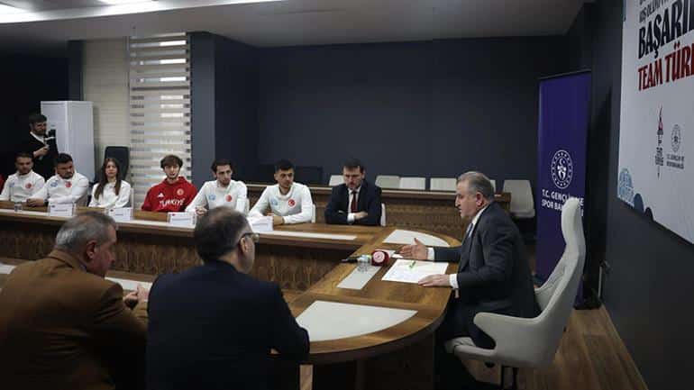 Milli sporcuların başarı sözü