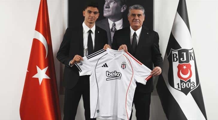 Beşiktaş, genç savunmacı Yasin Özcan’ı satın alma opsiyonuyla Aston Villa’dan